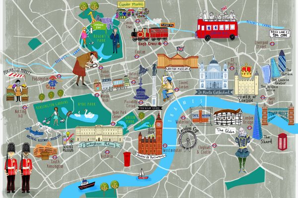 London Tourist Map 600x400 